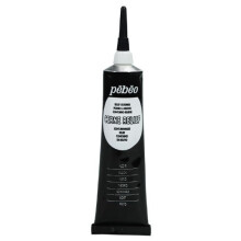 PEBEO 390037 37 ml Vitrail Stained Glass Effect Cerne Relief Tube with Nozzle, Black