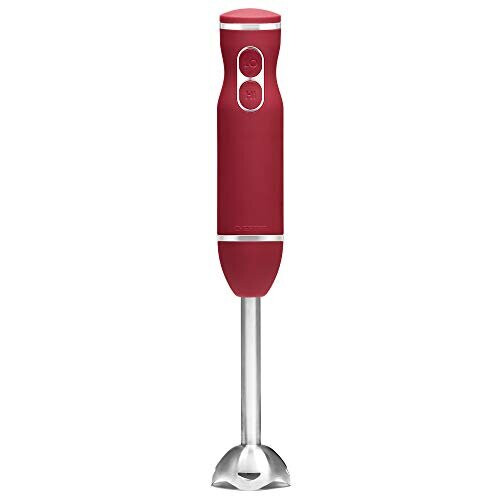 Chefman Immersion Stick Hand Blender with Stainless Steel Blades, Powerful Electric Ice Crushing 2-speed Control Handheld Food Mixer, Purées