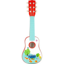 small foot 10725 childrens wooden guitar, the first musical toy, promotes musical skills, from 3 years of age