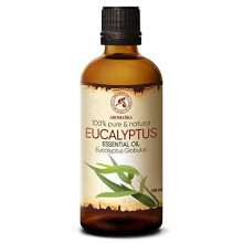 Eucalyptus Essential Oil 100ml - Eucalyptus Globulus - 100% Pure & Natural use for Tension Relief - Good Mood - Freshen Rooms - for Bath - S