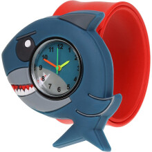 Wacky Watch Shark Sealife Design Slapwatch Fast Fit Kids Childrens Silicone Watch Band Learn to Tell the Time Unisex Instant Fit Any Size