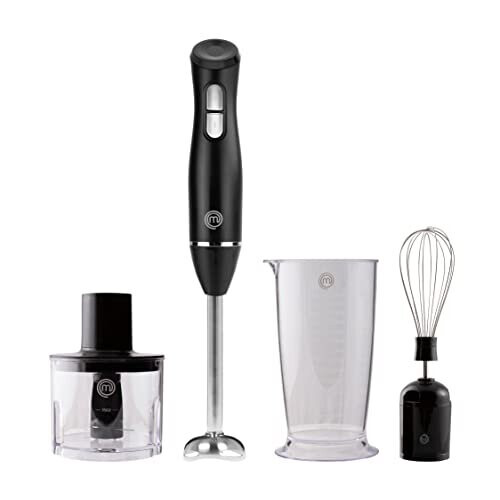 MasterChef Hand Blender 4 in 1 Set including Blending Stick, Electric