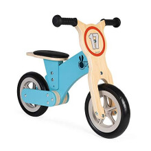 Janod - Bikloon Little Racer, Wooden Balance Bike - Develop Motor Skills and Sense Of Balance - Wooden Toy - - Fsc Certified - from 2 Years Old,