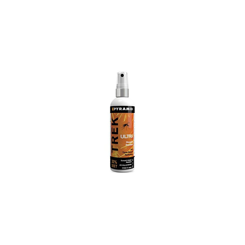 Trek Pyramid Ultra. Long Lasting Deet Insect/Mosquito Repellent Deet Spray - 100Ml