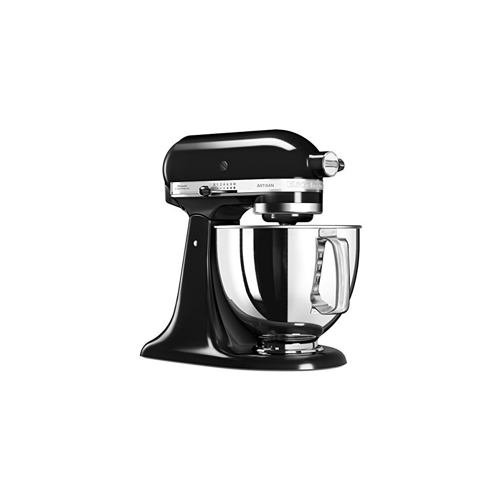 KitchenAid Artisan Food Processor with 5KSM125EOB Basic Kit, Onyx Black