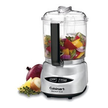Cuisinart DLC-4CHB Mini Prep Plus Food Processor, Stainless Steel, Brushed Stainless