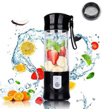 Portable Blender Mini USB Rechargeable Personal Size Juicer Cup for Shakes and Smoothies with Six Blades Small Travel Blenders Ice Smoothie