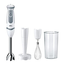 Batedeira BRAUN Multiquick 5V - 21 velocidades - Pé em aço inoxidável - 3 acessórios
