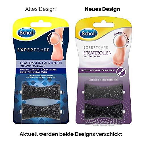 Scholl Scholl Expertcare Replacement Rollers for The Heel, Refill Pack for scholl Electric Callus Remover, with Diamond Particles, 2 Rollers. 1