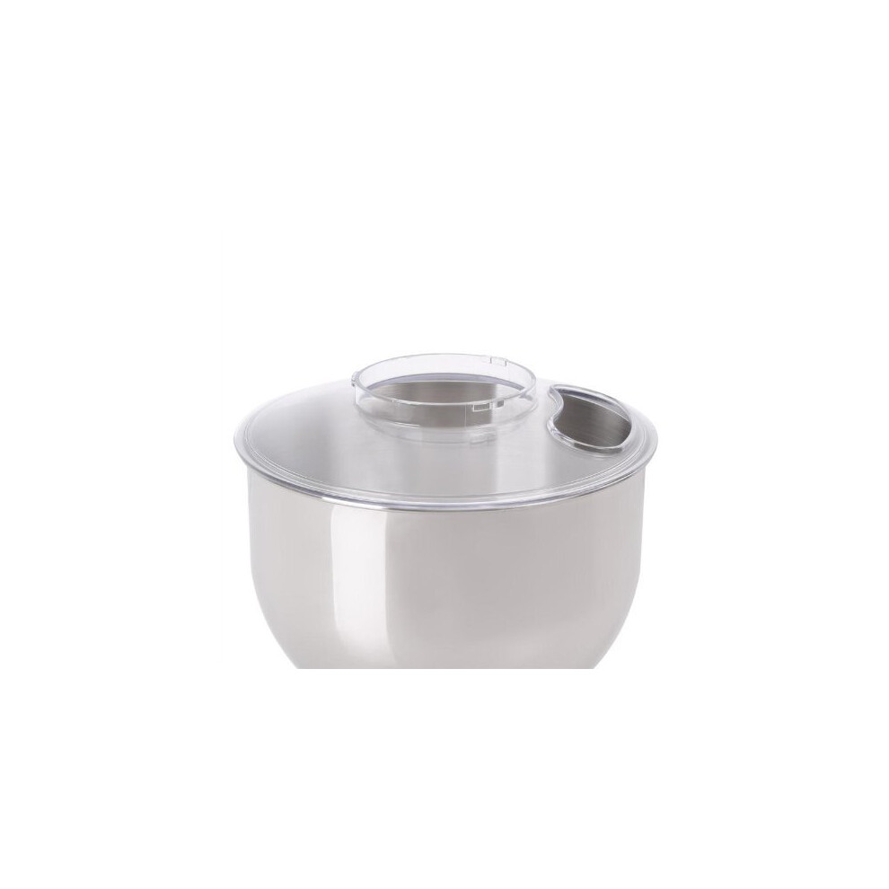 Klarstein Bella Silver Multifunction Food Processor Blender Mixer (Suitable for Egg White Peaks, 3 Pieces, 6 Levels of Speed, 5L Stainless S