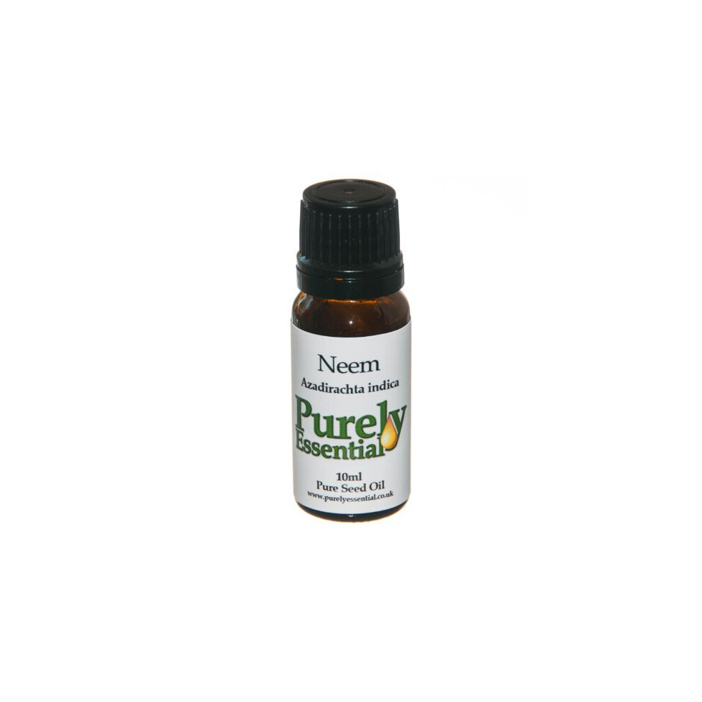 Purely Essential Amber Neem Seed Carrier Oil 10Ml Pure And Natural,