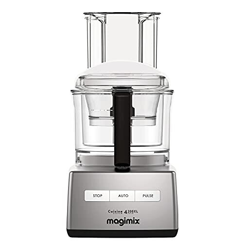 Magimix Magimix 4200XL Compact Food Processor & Blender | 3 ABS & BPA-Free Bowls | 3L Capacity | Quiet & Powerful Motor | Multifunctional 6 in 1 Sol