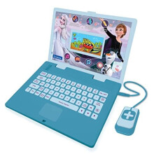 Lexibook Frozen Educational and Bilingual Laptop French/English - Toy for Child Kid (Boys & Girls) 130 Activities, Learn Play Games and Music - B