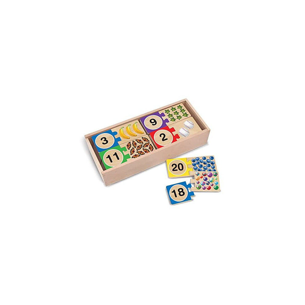 Melissa & Doug Self-Correcting Number Puzzles | Developmental Toy | Motor Skills | 3+ | Gift for Boy or Girl