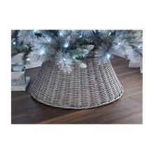 Crazyshop New Large Wicker Tree Skirt 65cm - Ash Christmas Tree Skirt