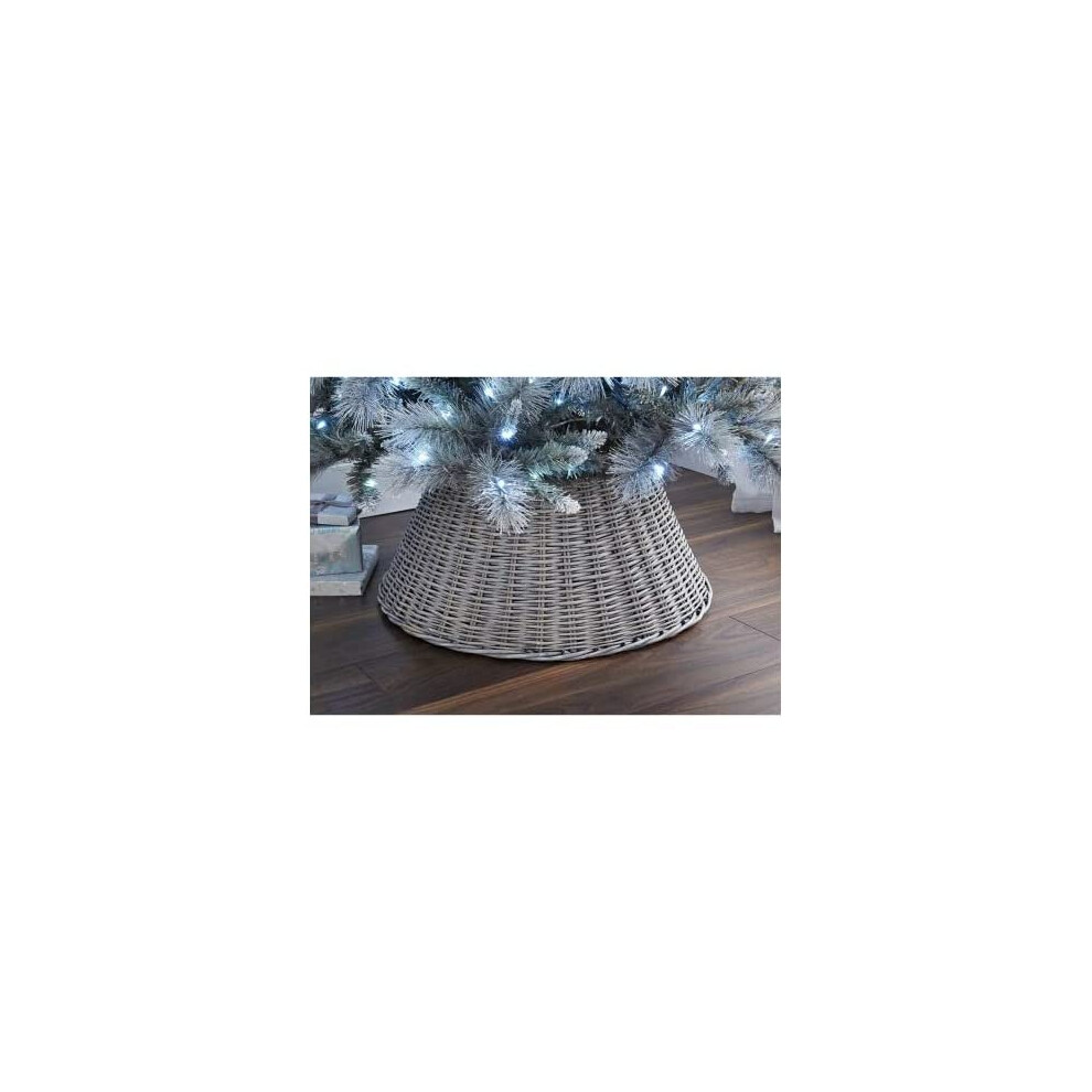 Crazyshop New Large Wicker Tree Skirt 65cm - Ash Christmas Tree Skirt-image-OPC-PB56G7V-NEW