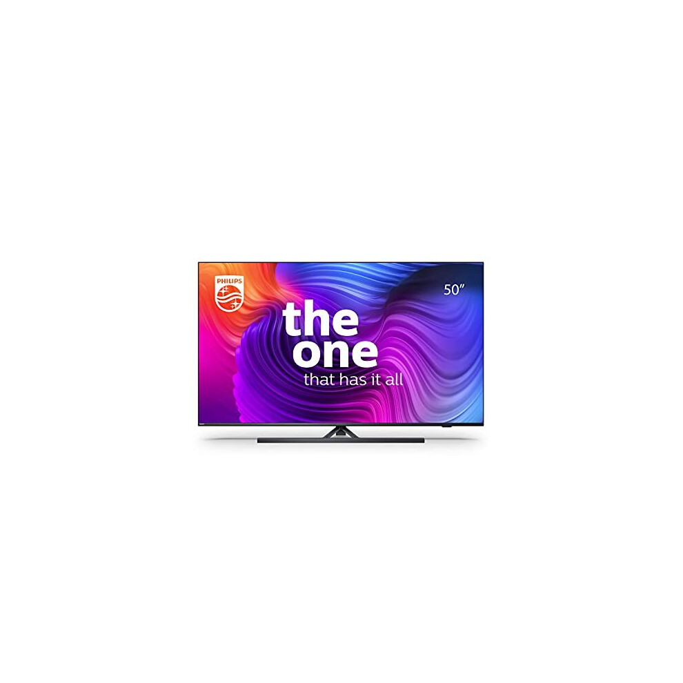 Philips 50 Inch Smart TV 4K. UHD LED Television for Netflix, YouTube and Gaming/Google Assistant and Alexa/Ambilight, HDR Picture, Android T 