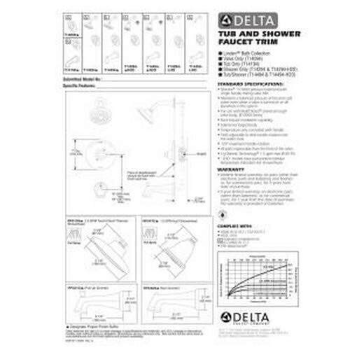 DELTA FAUCET T14094, Chrom 2