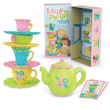 Learning Resources Teacup Pile-Up! Game, Preschool Stacking Game, Build Fine Motor Skills, Ages 4+