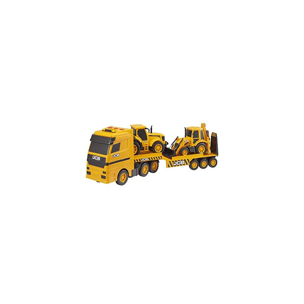 Hti Jcb - Kids Toys - Heavy Load Transporter Truck Toy - Kids' Play Figures & Vehicles - Construction Vehicles - & Sound Toys - Great Toys For Light