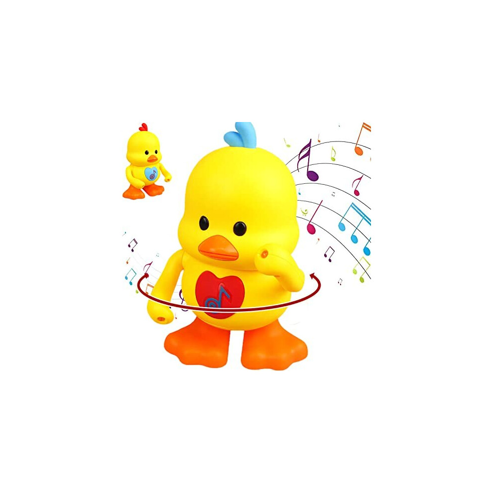 UGIF Dancing Duck Musical Toy, Light Up Dancing Toy Singing Duck Musical Kids Toy, with LED Lights, Flashing Lights Musical Toys, Interactive Ear