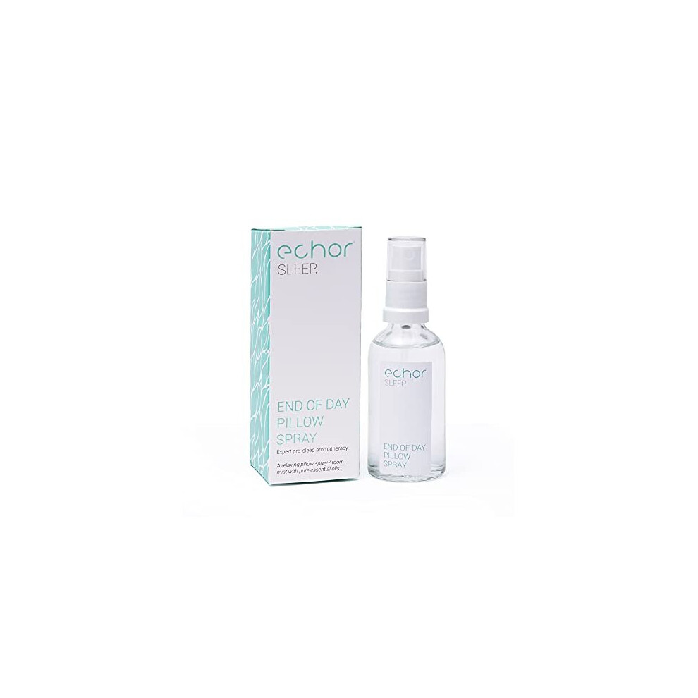 Echor Sleep Pillow Spray. Long Lasting Room Mist/Pillow Mist, Natural Sleep Aid 100% Pure Essential Oil Blend with Lavender & Ylang Ylang 50