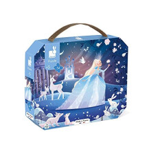 Janod - Child Puzzle Ice Fairy - 54 Pieces - Educational Game - Fine Motor Skills and Concentration - Case with Handle - Made In France and Fsc C