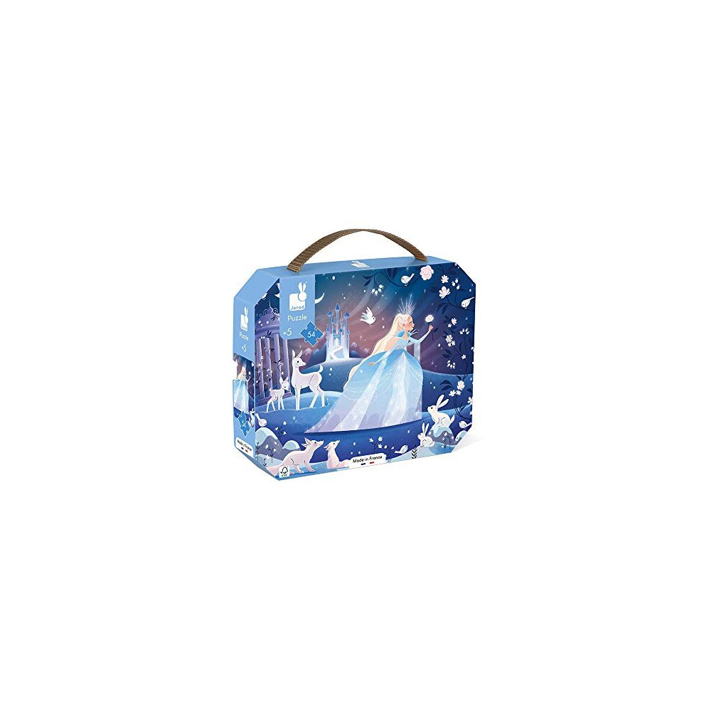 Janod - Child Puzzle Ice Fairy - 54 Pieces - Educational Game - Fine Motor Skills And Concentration - Case With Handle - Made In France And Fsc C