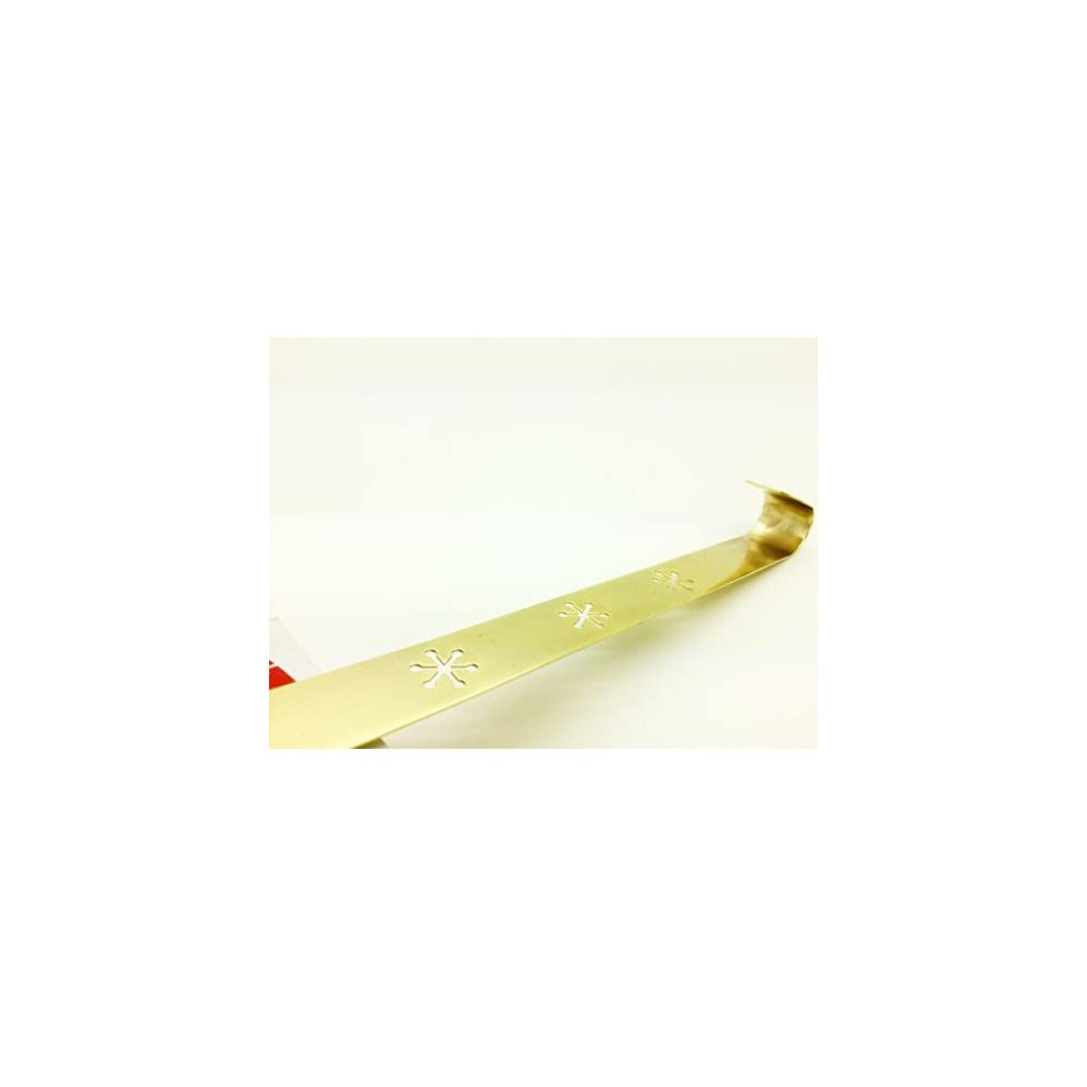 Metallic Christmas Wreath Hanger (30cm Height) - Swan household  (Gold)