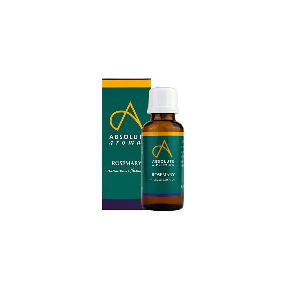 Absolute Aromas Rosemary Essential Oil 30Ml - Pure, Natural, Undiluted, Cruelty Free And Vegan
