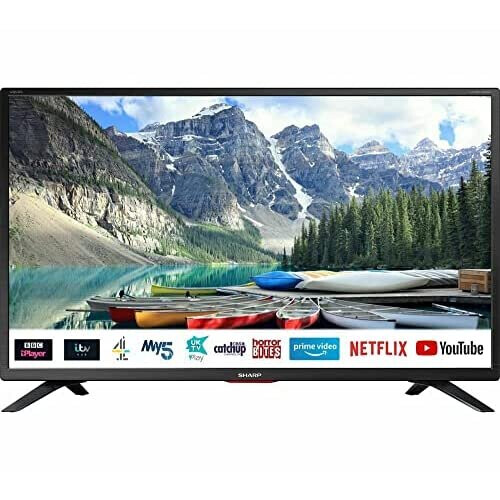 Sharp SHARP 32BC5KH2FB 32" Smart HD Ready LED TV - Black (Freeview HD with Freeview Play)