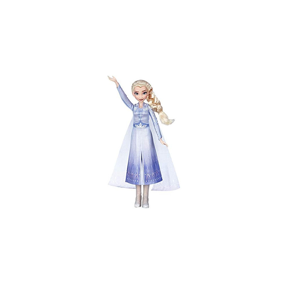 Disney Frozen Singing Elsa Fashion Doll with Music Wearing Blue Dress Inspired by The Frozen 2 Movie, Toy for Kids 3 Years & Up