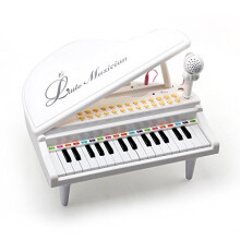 Amy&Benton Giocattolo Tastiera per Pianoforte per Bambini 31 Tasti Bianco Regalo di Compleanno per 3 4 Anni