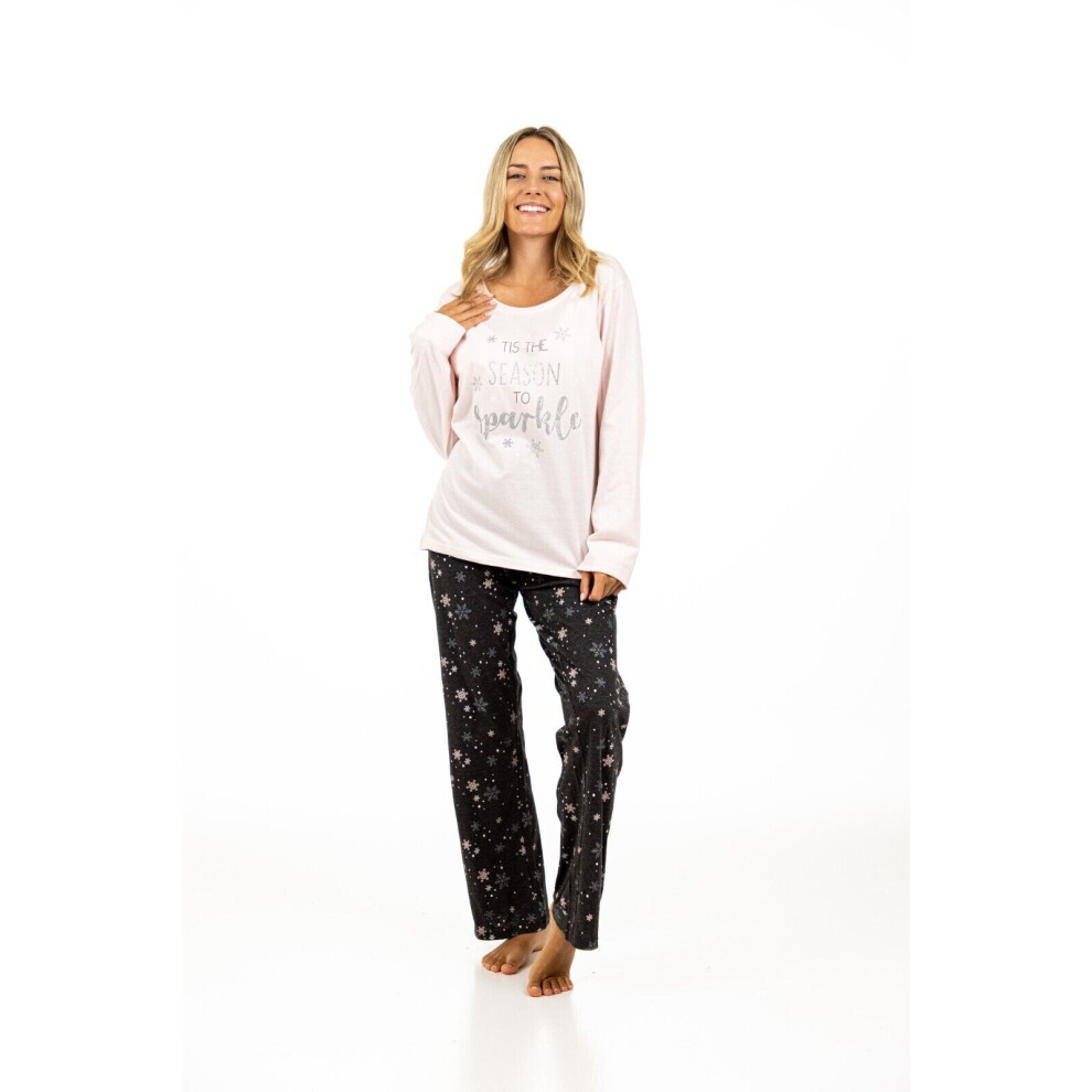 (Tall, S = UK 8-10) Season To Sparkle Pyjama Set Women Nightwear / PJ / Lounge
