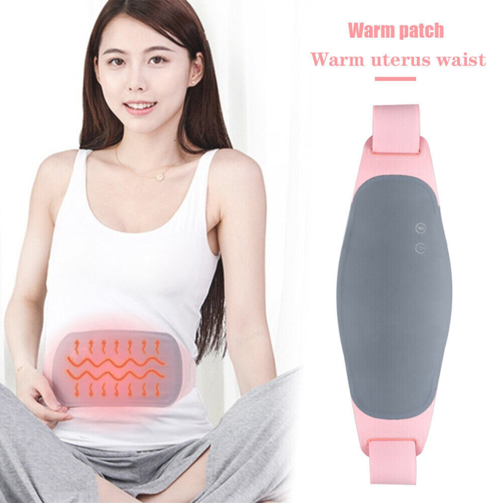 Electric Relief Period Pain Heating Vibration Massager Analgesic Belt
