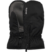 (10-12 Yrs, Black) Barts Kids Childrens Zipper Water Repellent Insulated Warm Winter Mittens