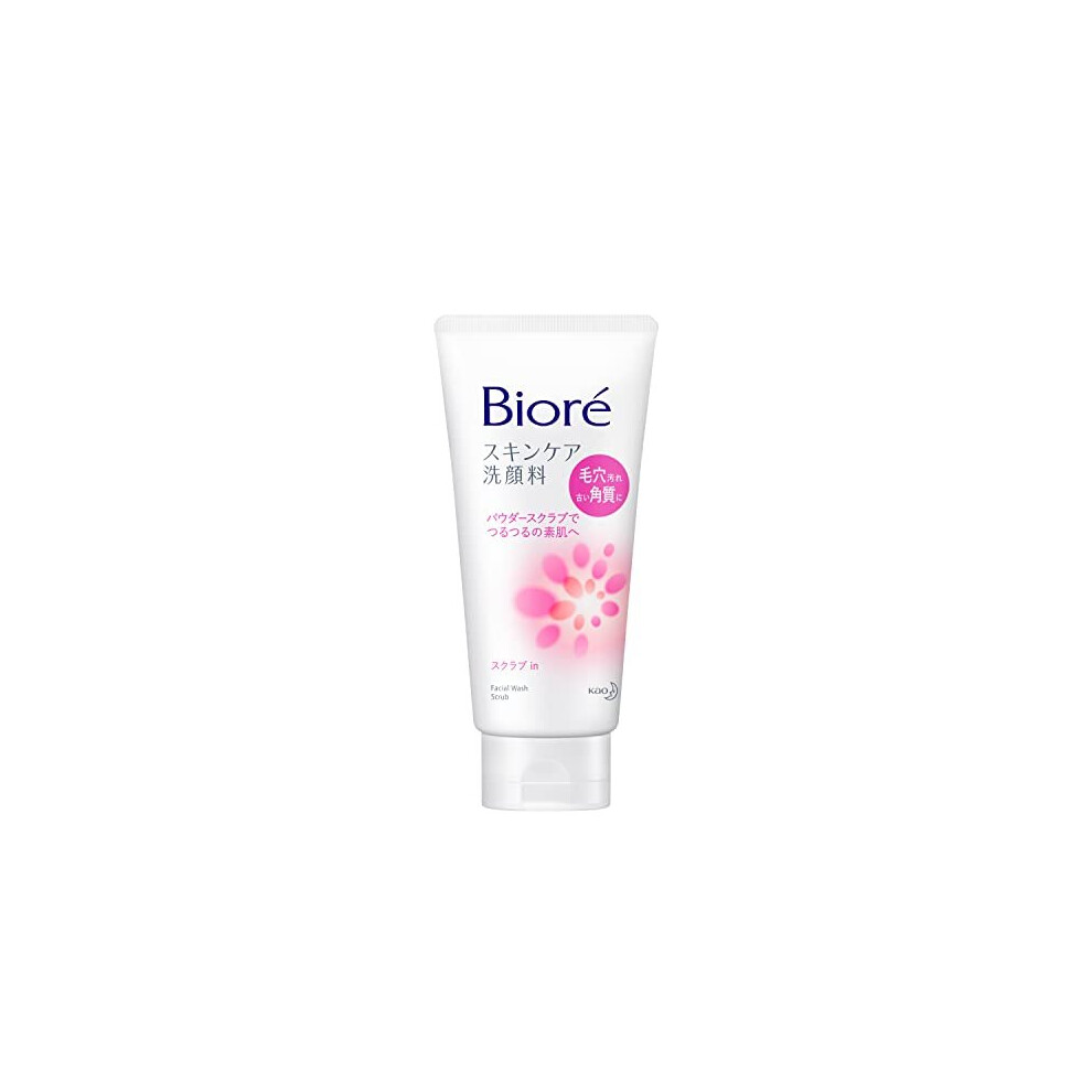 Biore Facial Washing Foam Scrub-In - 130G [Health And Beauty]