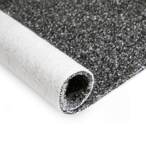 (4m x 4m Width) Dark Grey Raincloud Shade Soft Twist Carpet 2