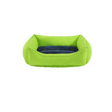 (Medium 21x25"+8", Lime Green) Dog Beds Soft -Anti-Anxiety Dog Bed- Rectangle Dog Bed with Cosy Plush, Dog Beds Sofa Plush Mat Size Small|Medium|Large Machine Washable.