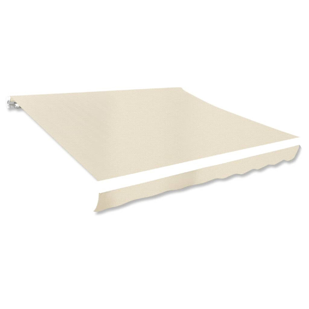 vidaXL Awning Top Sunshade Canvas Patio Awning Garden Canopy Cream 3x2.5 m