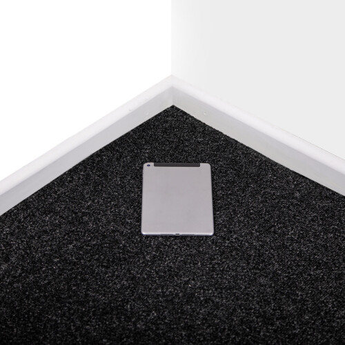(5m x 4m Width) Soot Black Shade Soft Twist Carpet 4mm Thick