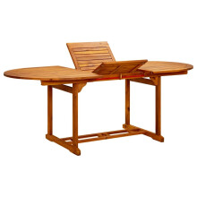 vidaXL Solid Wood Acacia Garden Table Patio Outdoor Dining Table Furniture