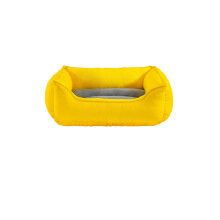 (Large 23x33"+8", Yellow) Dog Beds Soft -Anti-Anxiety Dog Bed- Rectangle Dog Bed with Cosy Plush, Dog Beds Sofa Plush Mat Size Small|Medium|Large Machine Washable.