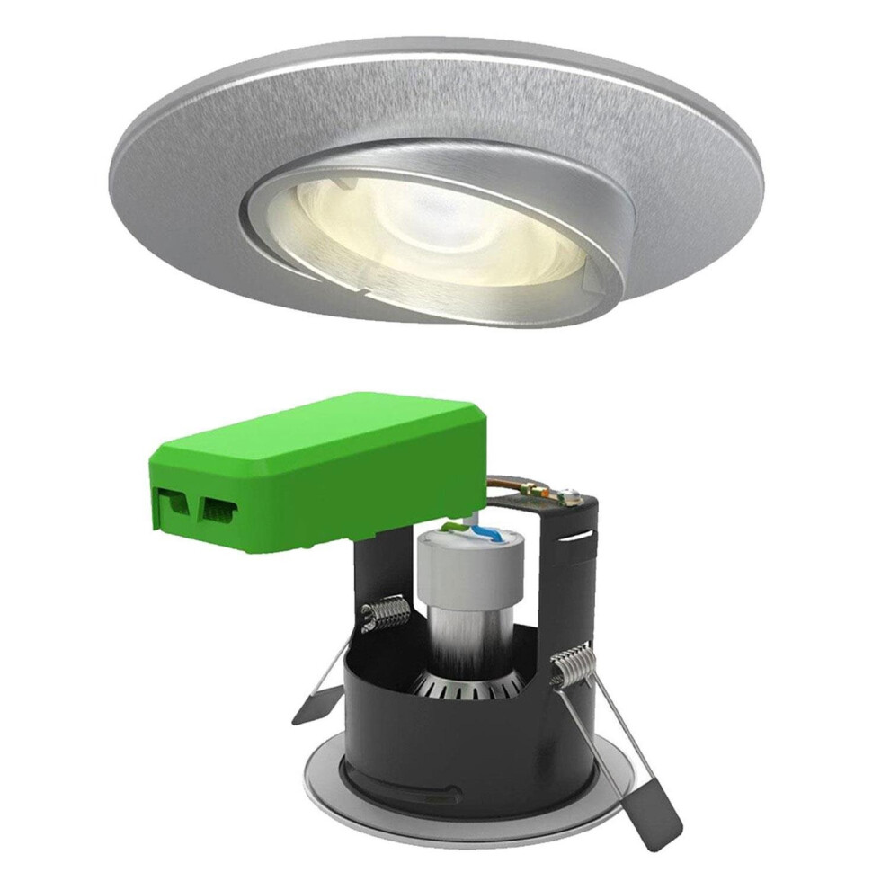 Wiz 4Lite Connected Gu10 Led Lamp&Satinchrome Adjustable Downlightip20