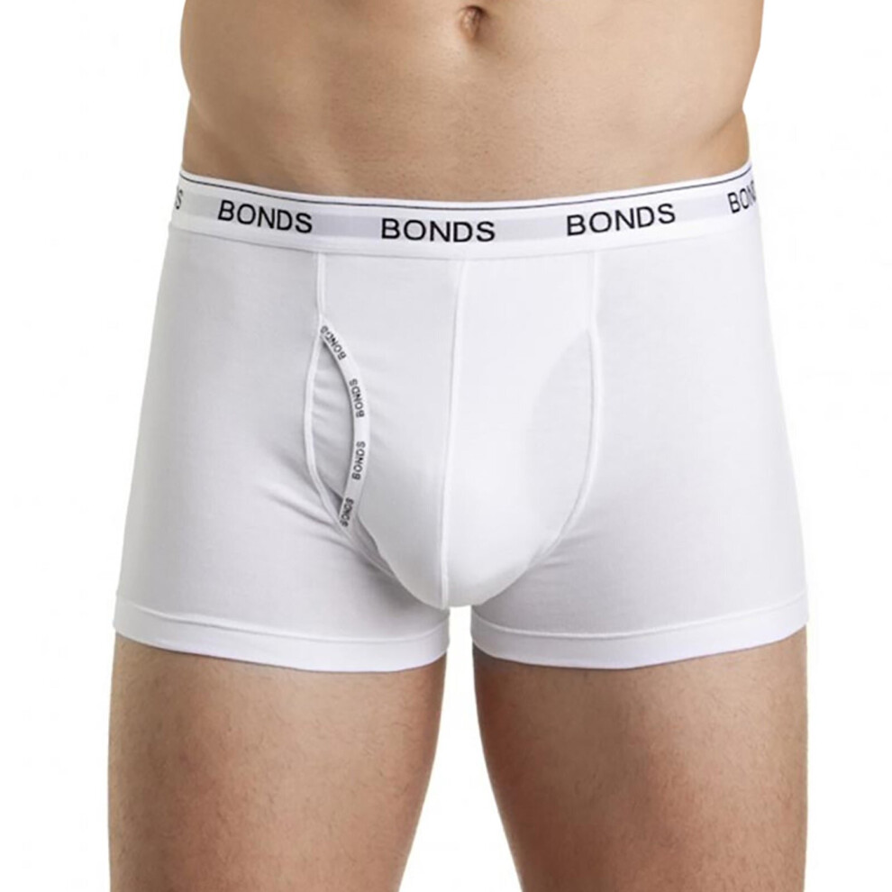 (M) Bonds White Mens Guyfront Trunks Briefs Boxer Shorts Comfy Undies Underwear MZVJ