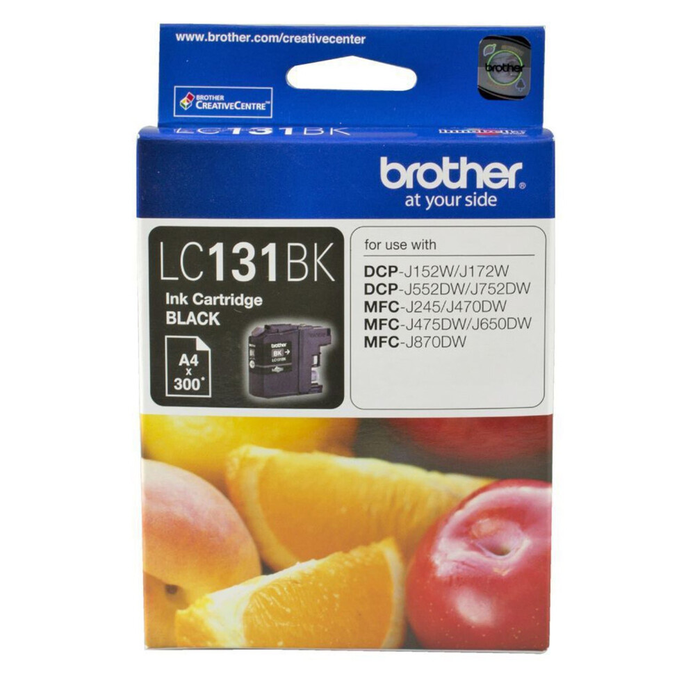 GENUINE Original Brother LC131BK Black Ink Cartridge Toner