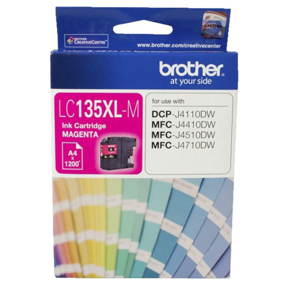 GENUINE Original Brother LC135XLM MAGENTA Ink Cartridge Toner LC-135XL-M