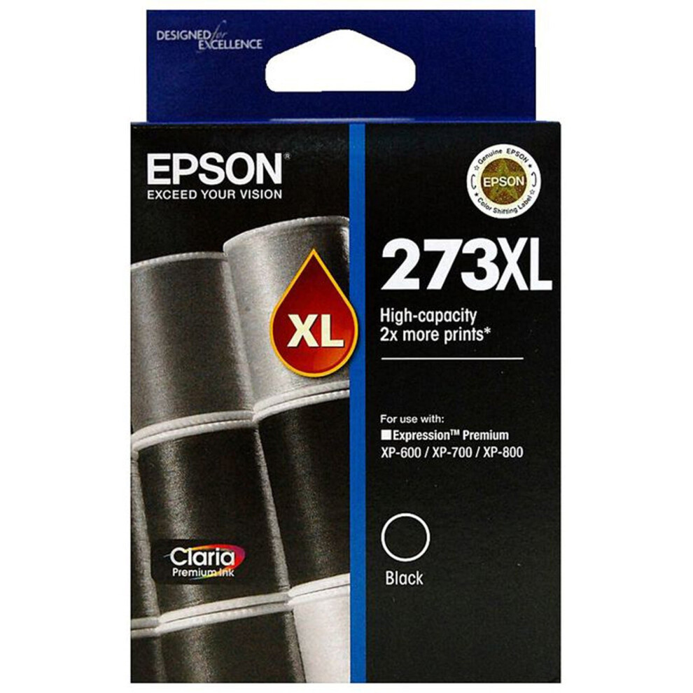 GENUINE Original Epson 273XL Black Ink Cartridge High Capacity Claria T274192