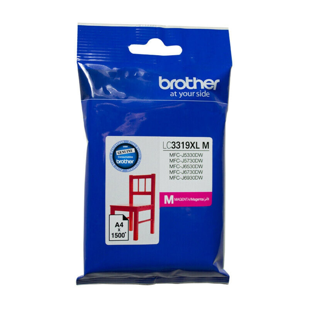 GENUINE Original Brother LC3319XL M Magenta Ink Cartridge Toner LC-3319XLM