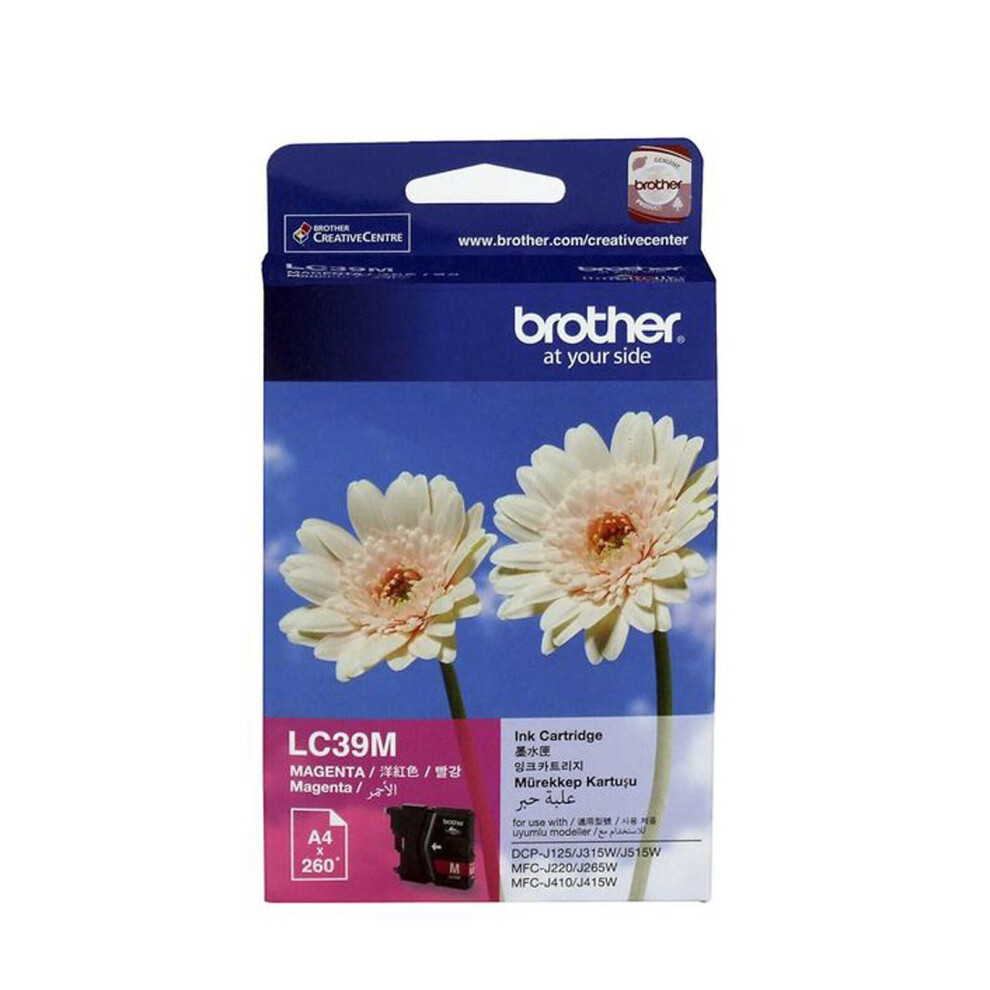 GENUINE Original Brother LC39M MAGENTA Ink Cartridge Toner